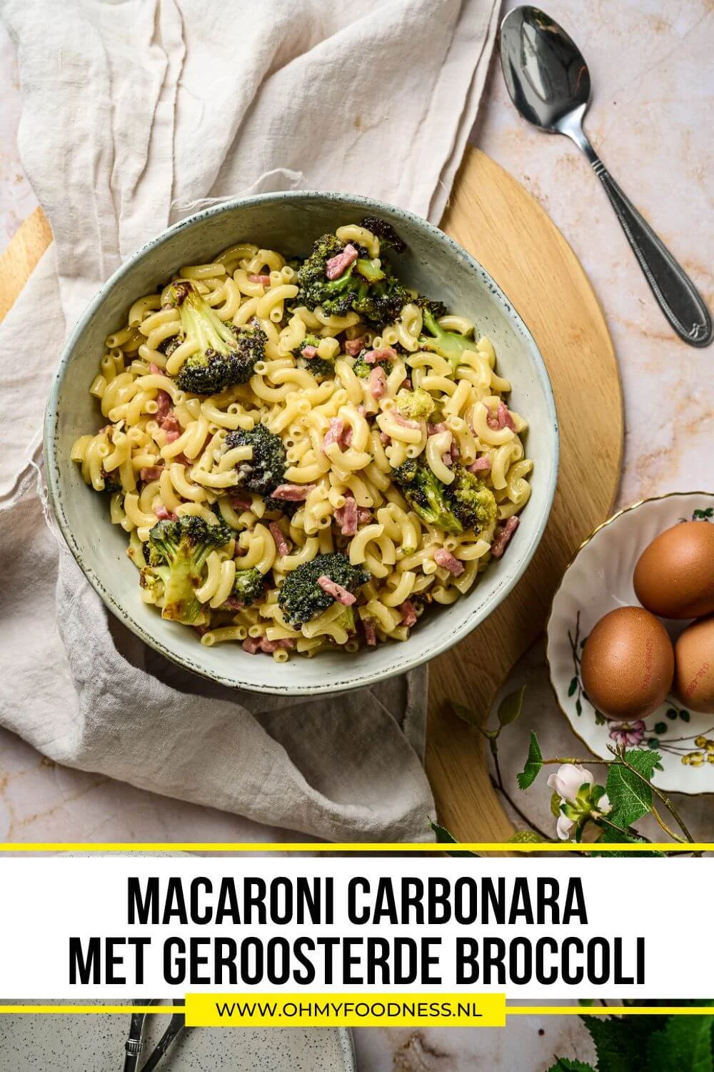 Macaroni Carbonara met broccoli 6 Macaroni carbonara recept