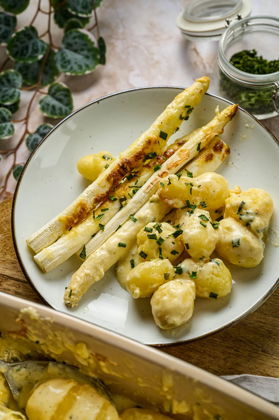 Aardappel asperge gratin 7 Asperge aardappel gratin