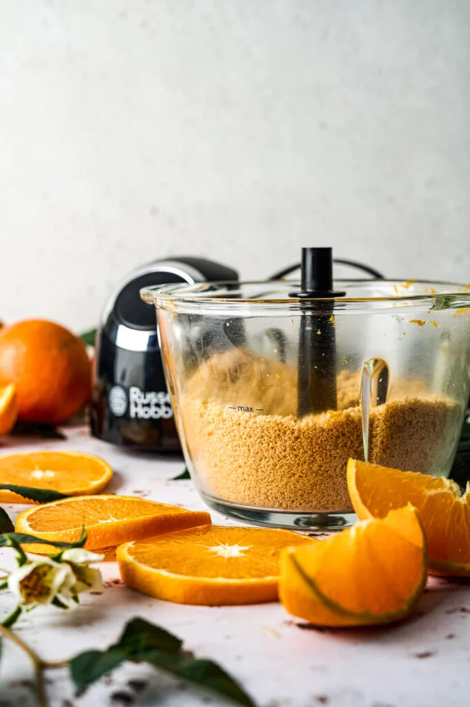 Oranje cheesecake uit de slowcooker 3 cheesecakebodem