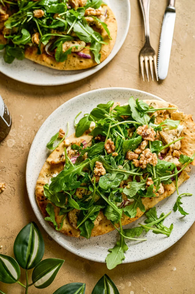 Naanpizza geitenkaas met kip 3 naanpizza recept