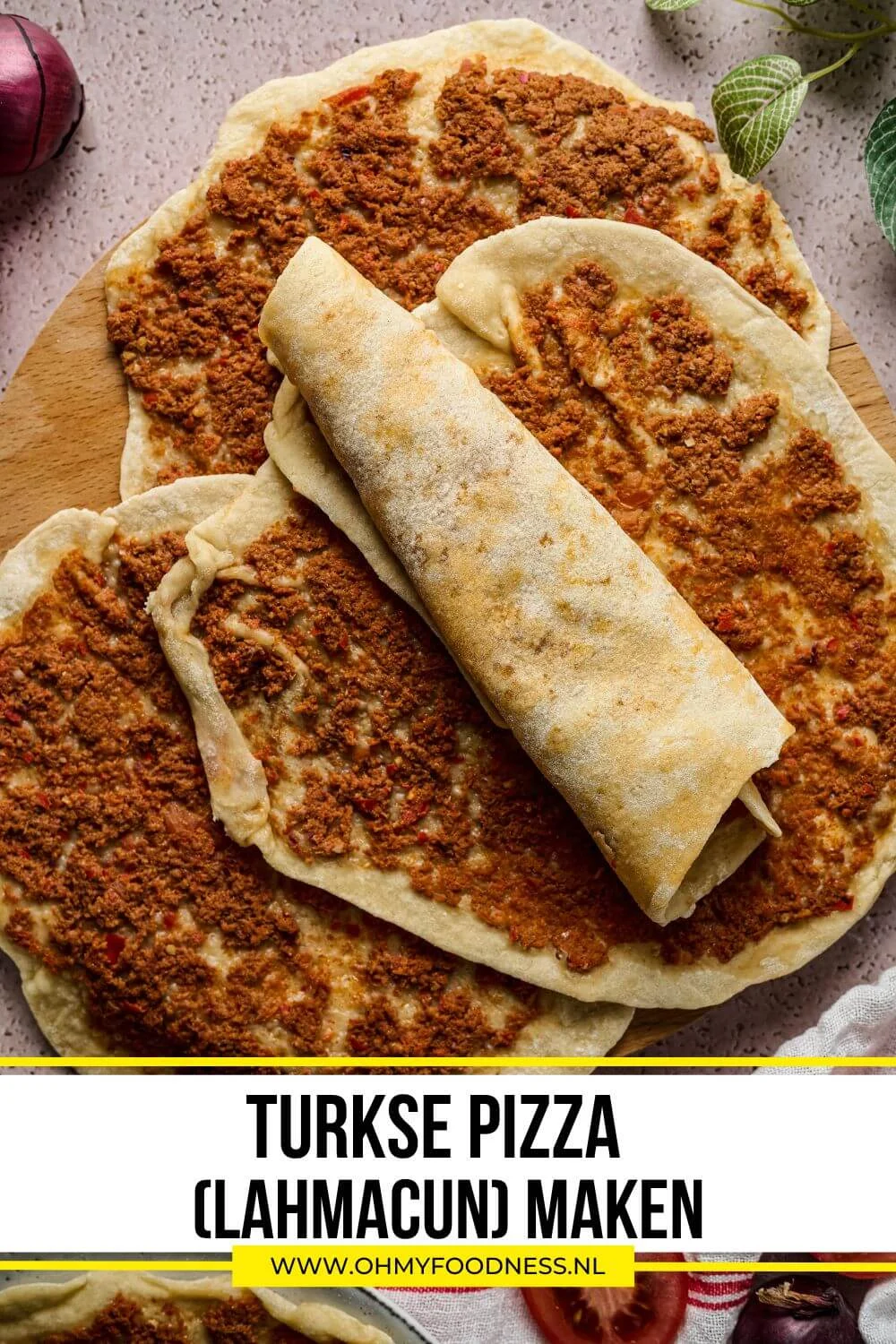 Turkse pizza maken 5 Turkse pizza