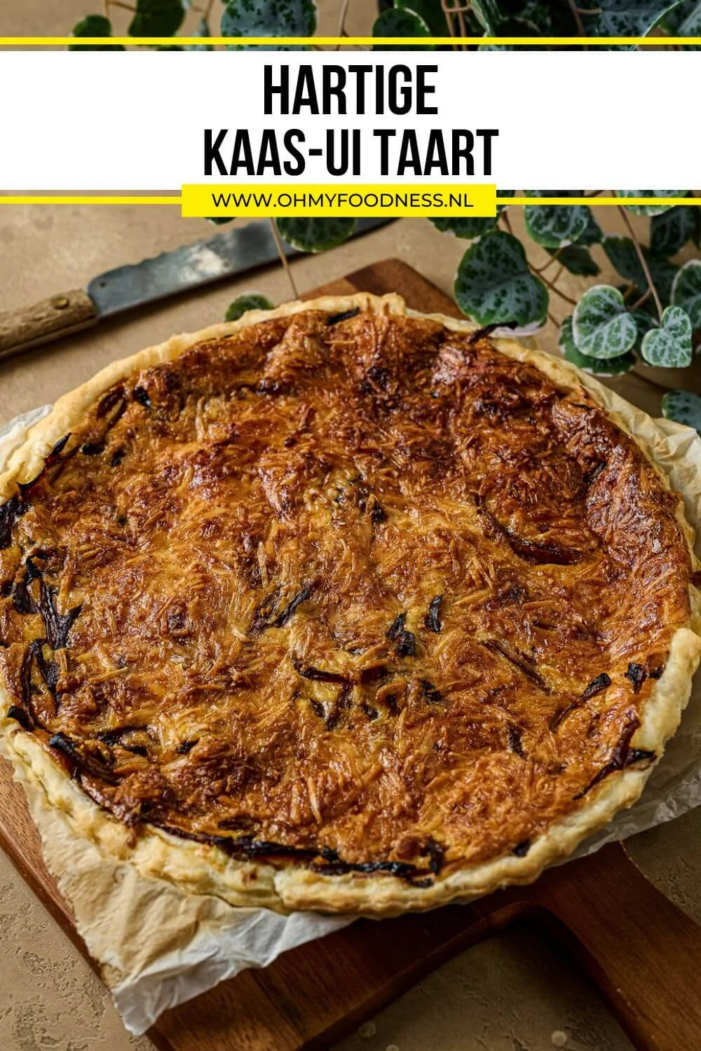Kaas uien quiche 5 kaas-uientaart