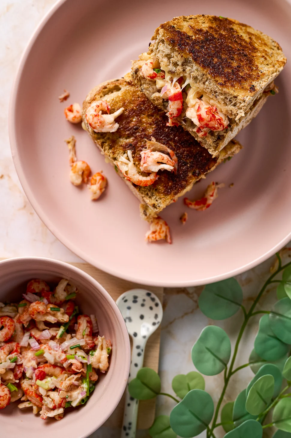 Lobster Roll tosti 1 rivierkreeftjes