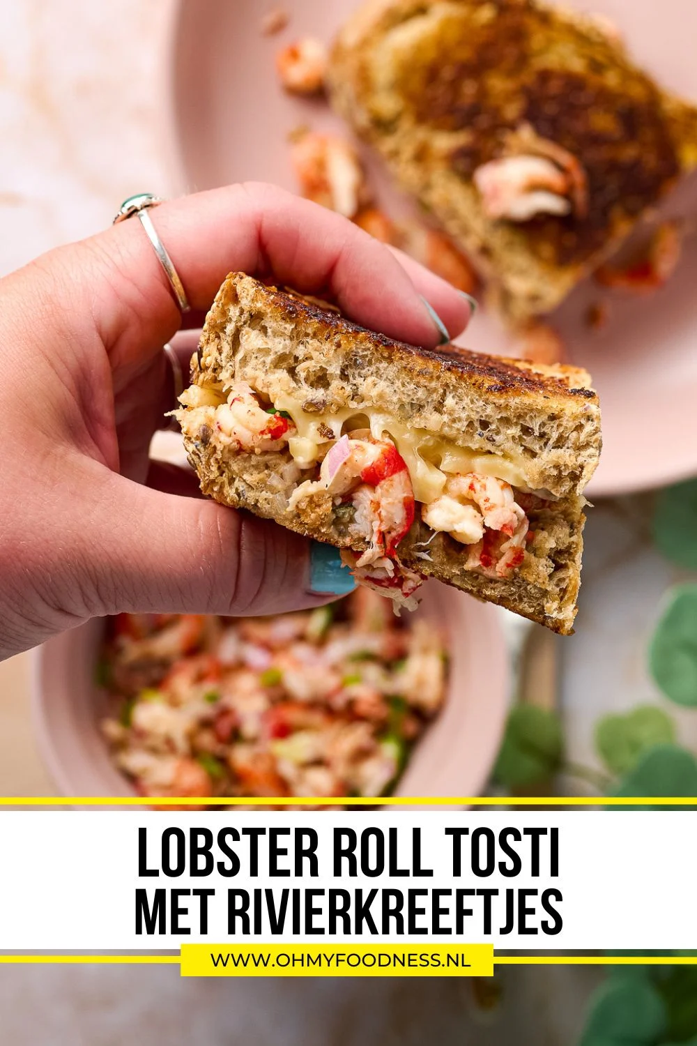 Lobster Roll tosti 5 tosti met rivierkreeftjes