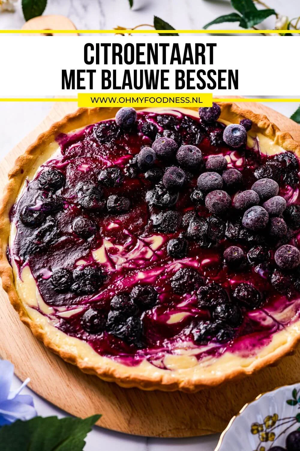 Citroentaart met blauwe bessen 6 citroentaart recept blauwe bessen