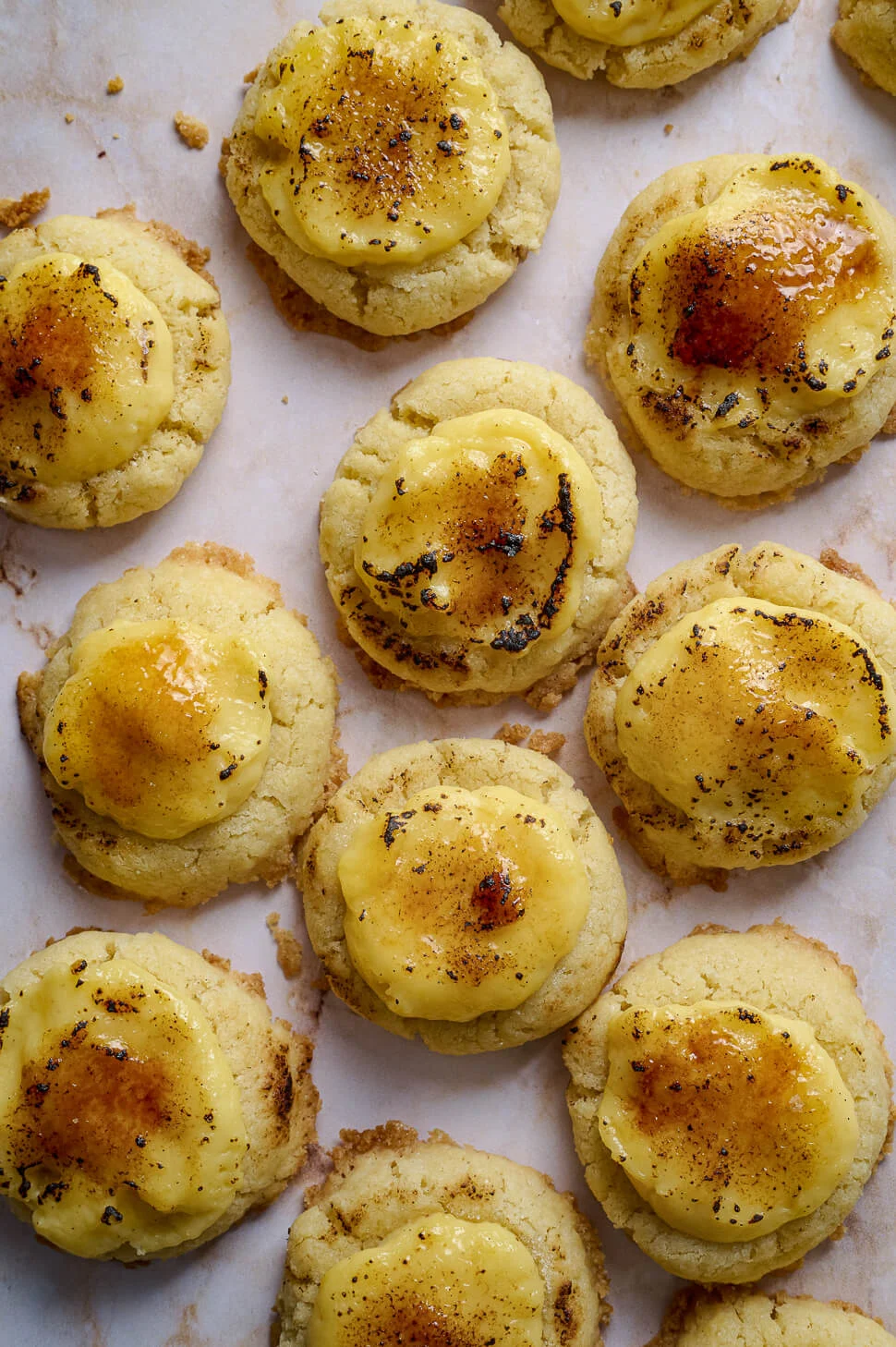 Crème brûlée koekjes 4 koekjes met vanille room