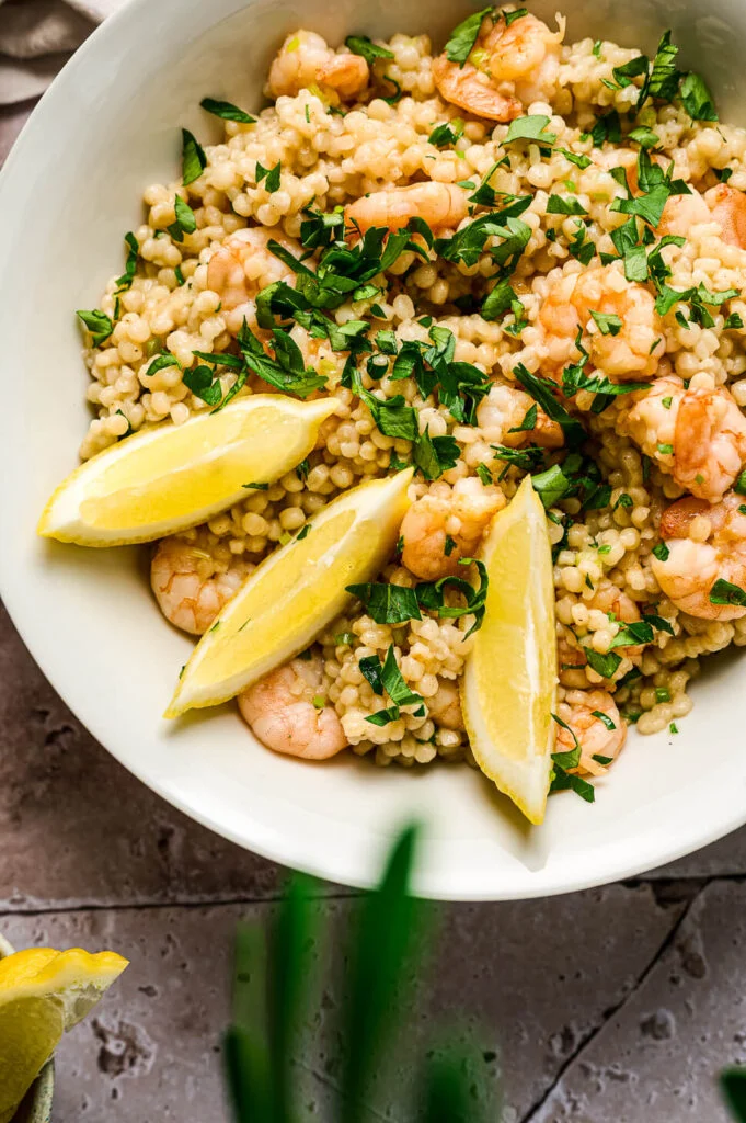 Parelcouscous recept met garnalen 3 parelcouscous garnalen