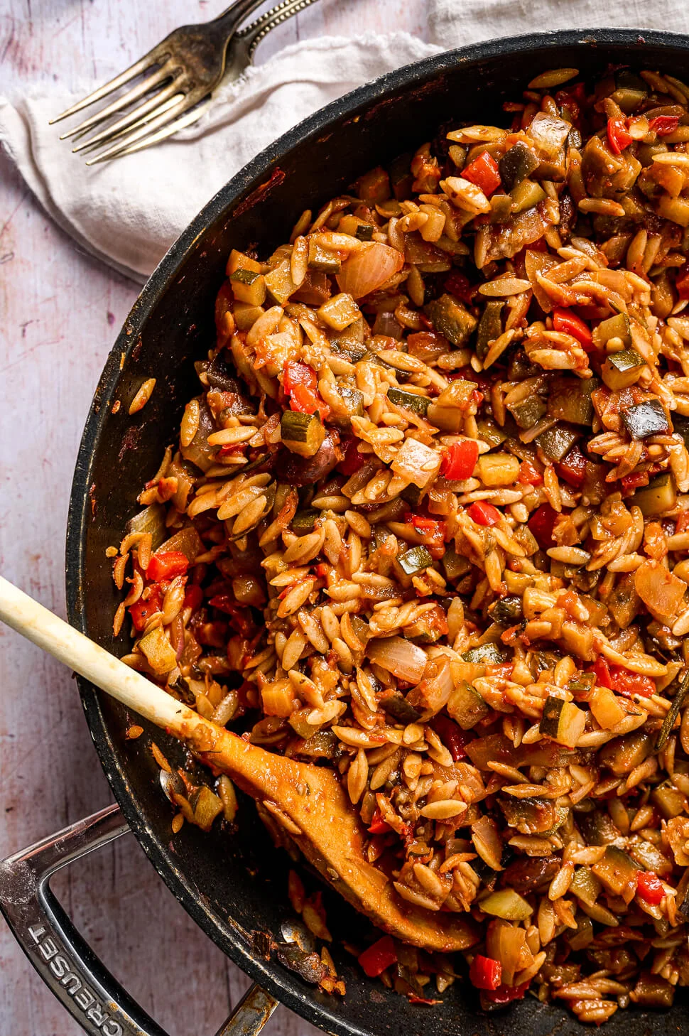 Orzo ratatouille 5 Orzo met groenten