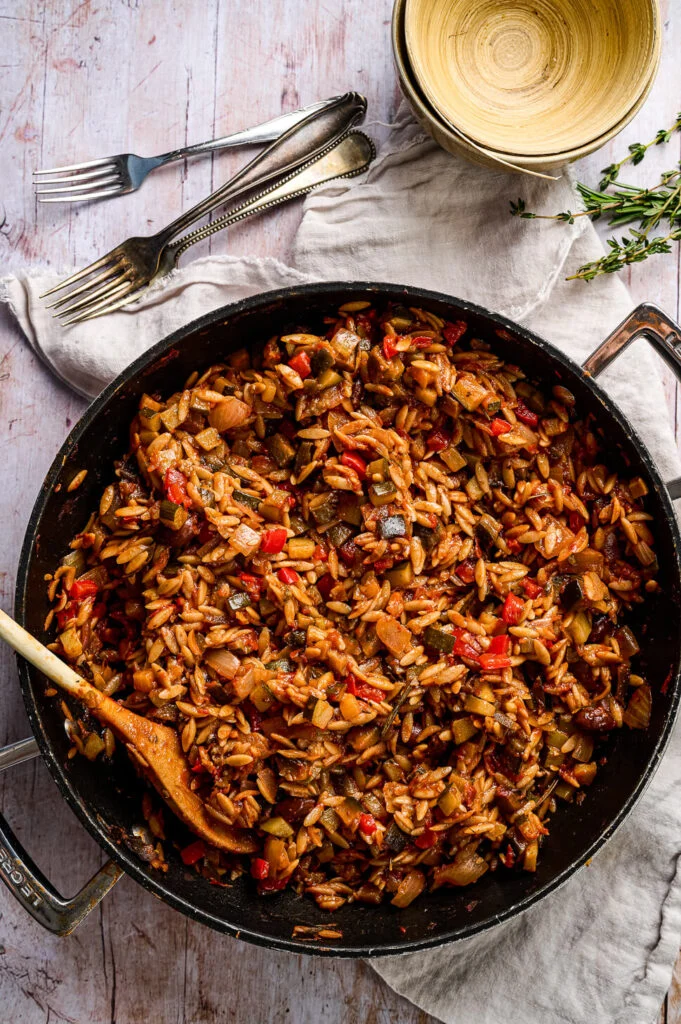 Orzo ratatouille 2 Orzo ratatouille