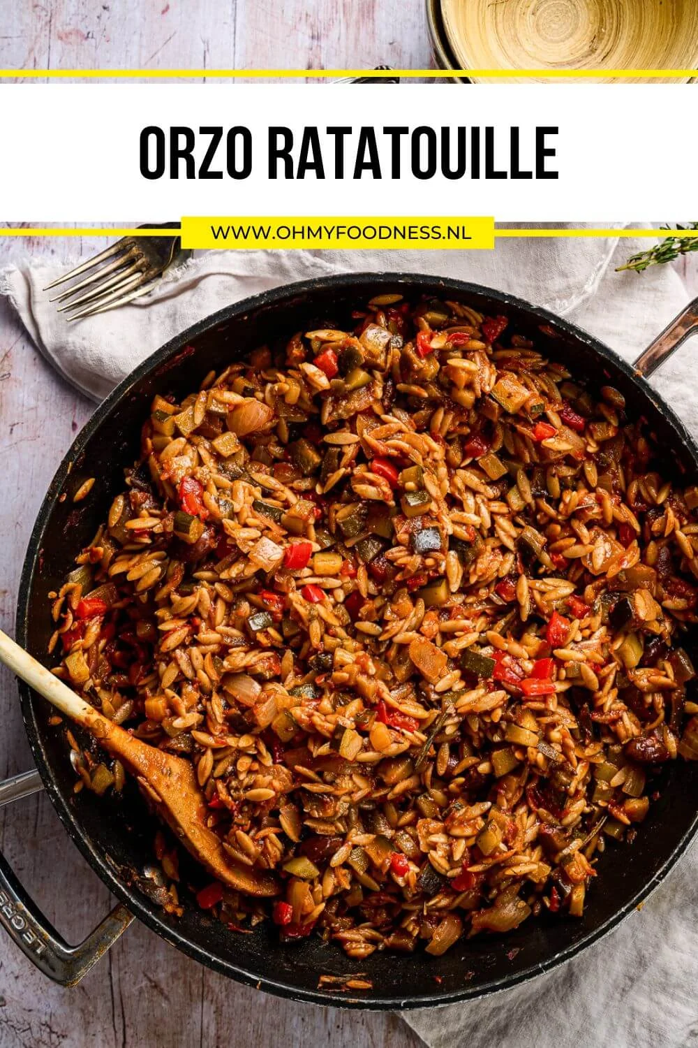 Orzo ratatouille 6 Orzo ratatouille maken
