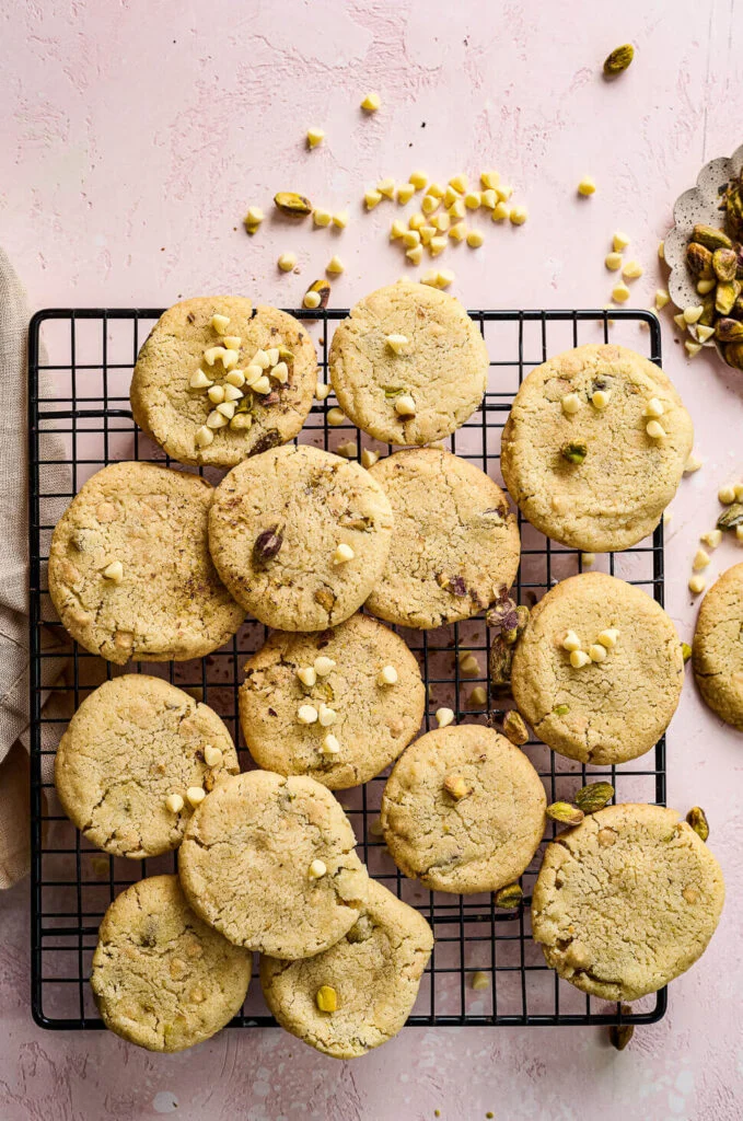 Pistache koekjes met witte chocolade 3 pistache koekjes met witte chocolade