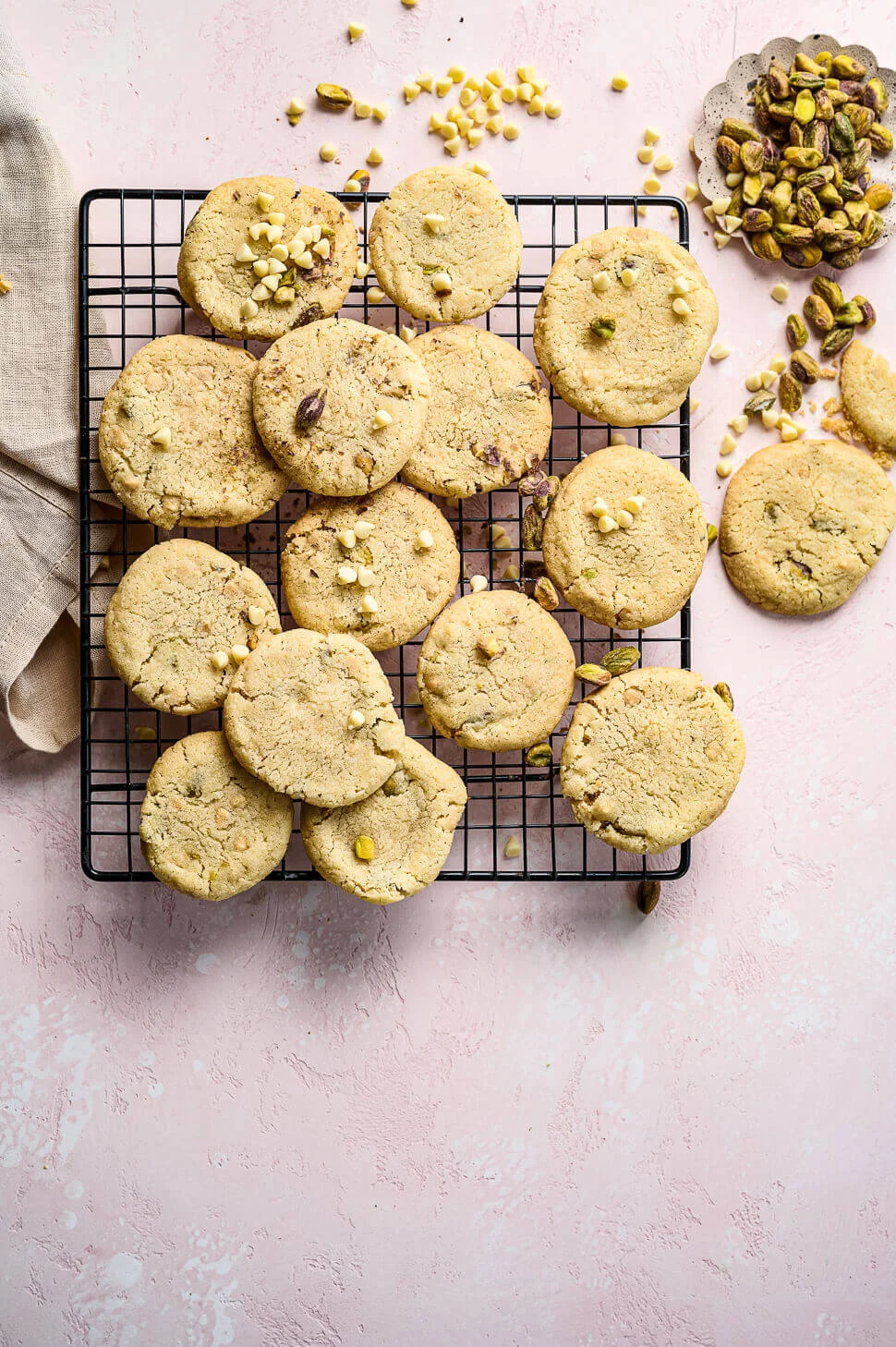 Pistache koekjes met witte chocolade 1 Pistache koekjes recept