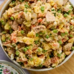 Russische salade met tonijn