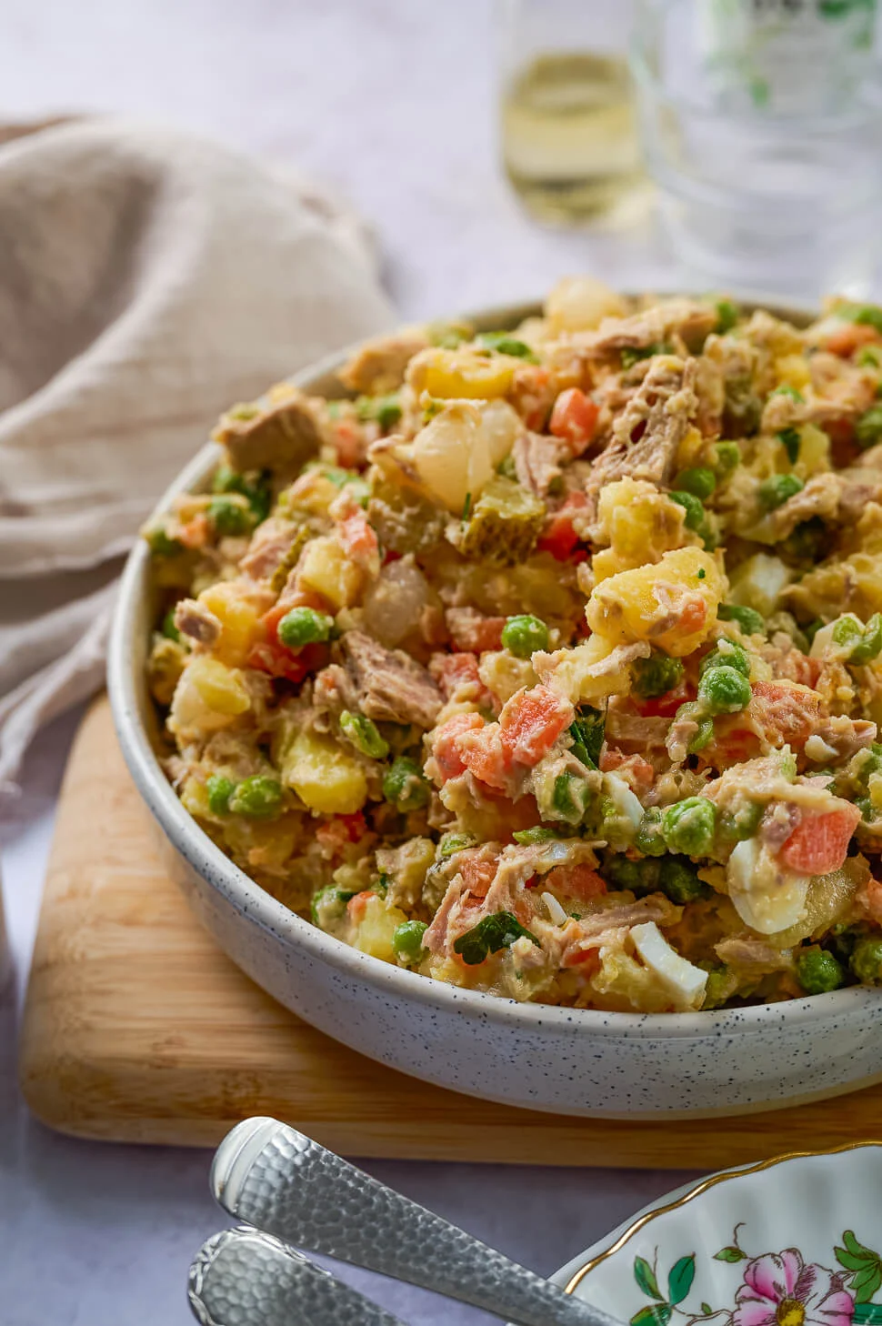 Russische salade met tonijn 5 Russische salade