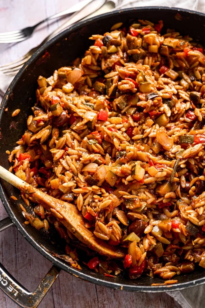 Orzo ratatouille 4 volkoren orzo