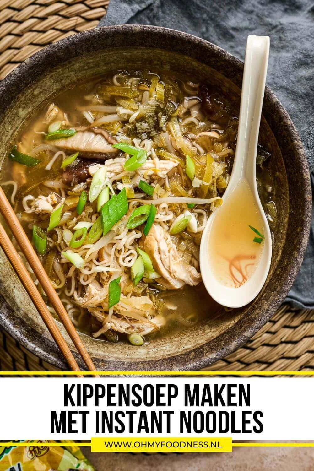 Kippensoep recept met instant noodles 6 instant noedelsoep