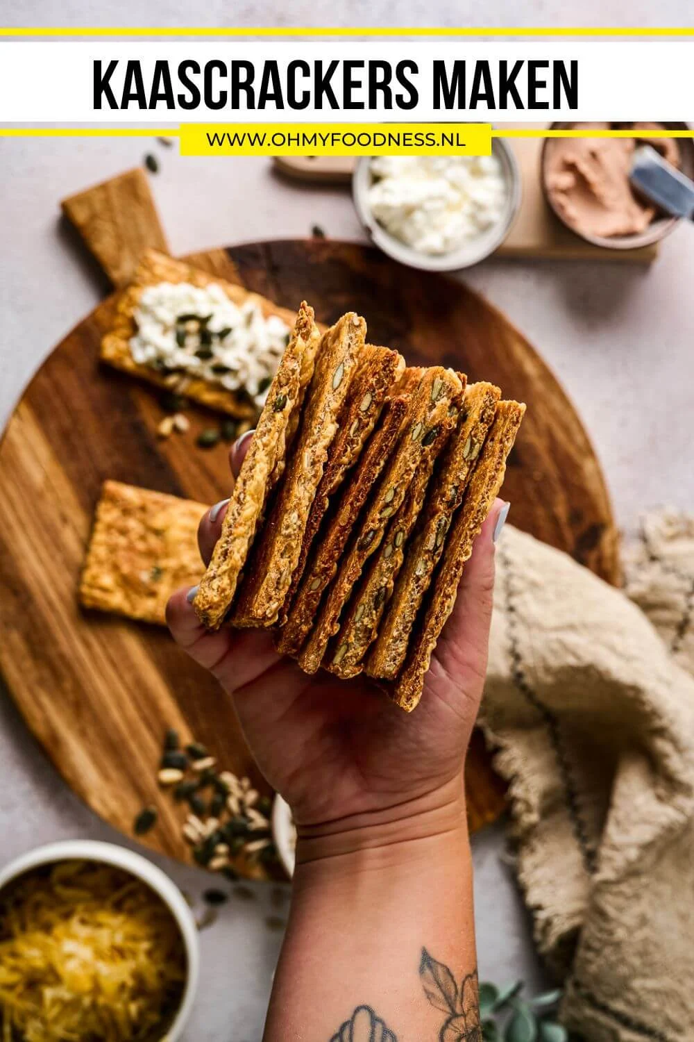 Kaascrackers maken 6 zelfgemaakte kaascrackers