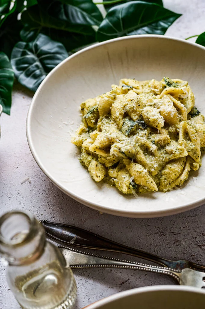 Pasta met courgette & cottage cheese 2 Pasta met cottage cheese