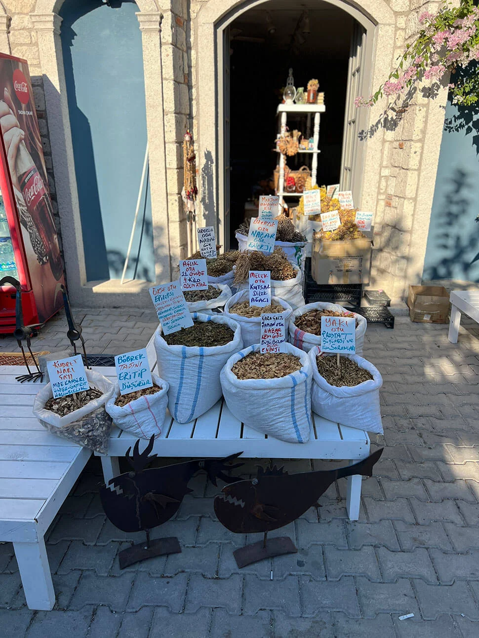 Doen in Çesme (Turkije) 8 Alacati bazaar