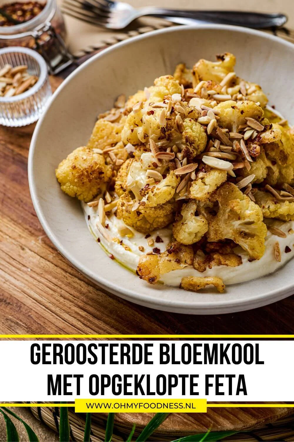 Geroosterde bloemkool met opgeklopte feta 5 bloemkool bijgerecht feta