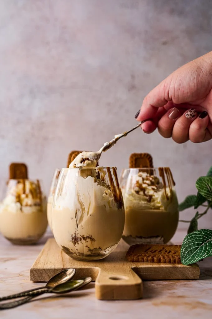 Speculoos toetje in een glas 3 speculoostoetje