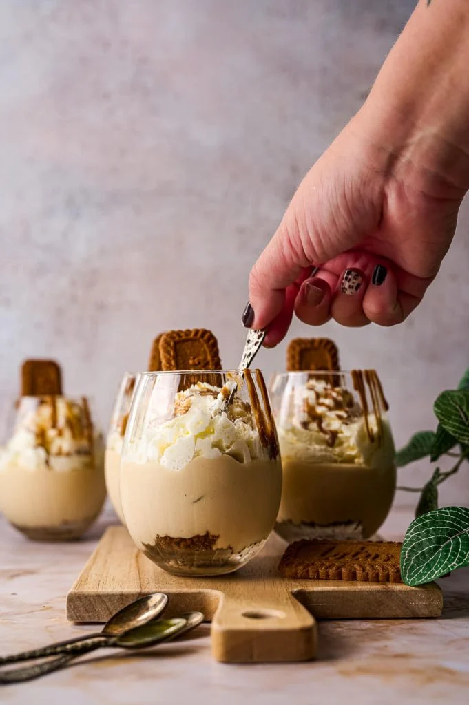 Speculoos toetje in een glas 2 speculoostoetje in een glas