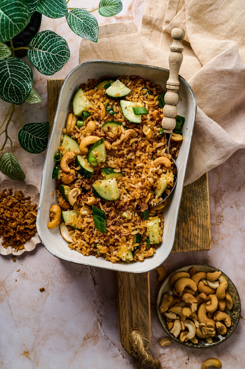 Krokante rijst salade 1 Krokante rijstsalade