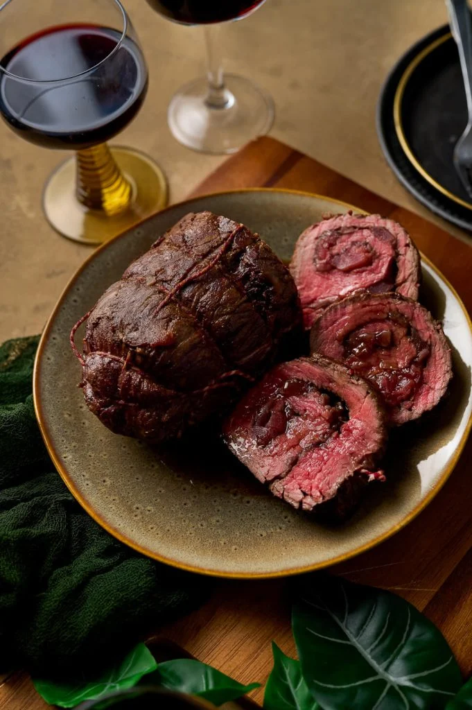 Bavette rollade met stoofpeertjes 7 bavette rollade stoofpeertjes