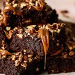 brownies met karamel