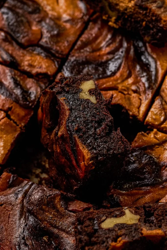 Brownies met pompoen en walnoten 3 pompoenbrownies