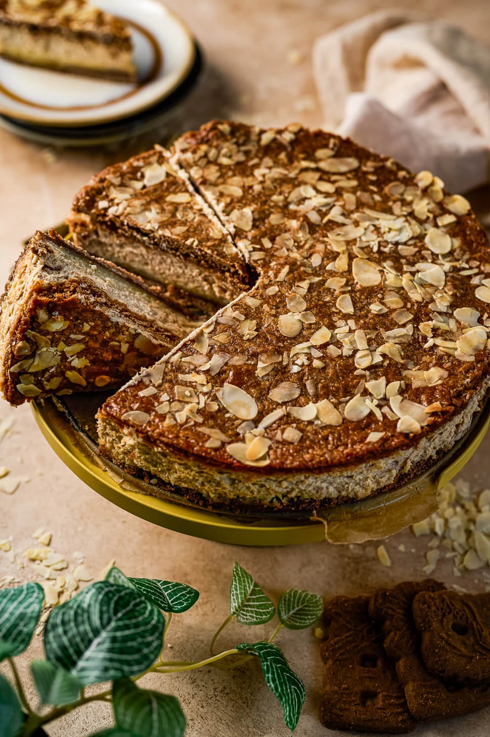 Gevulde speculaas cheesecake 1 Sinterklaas cheesecake
