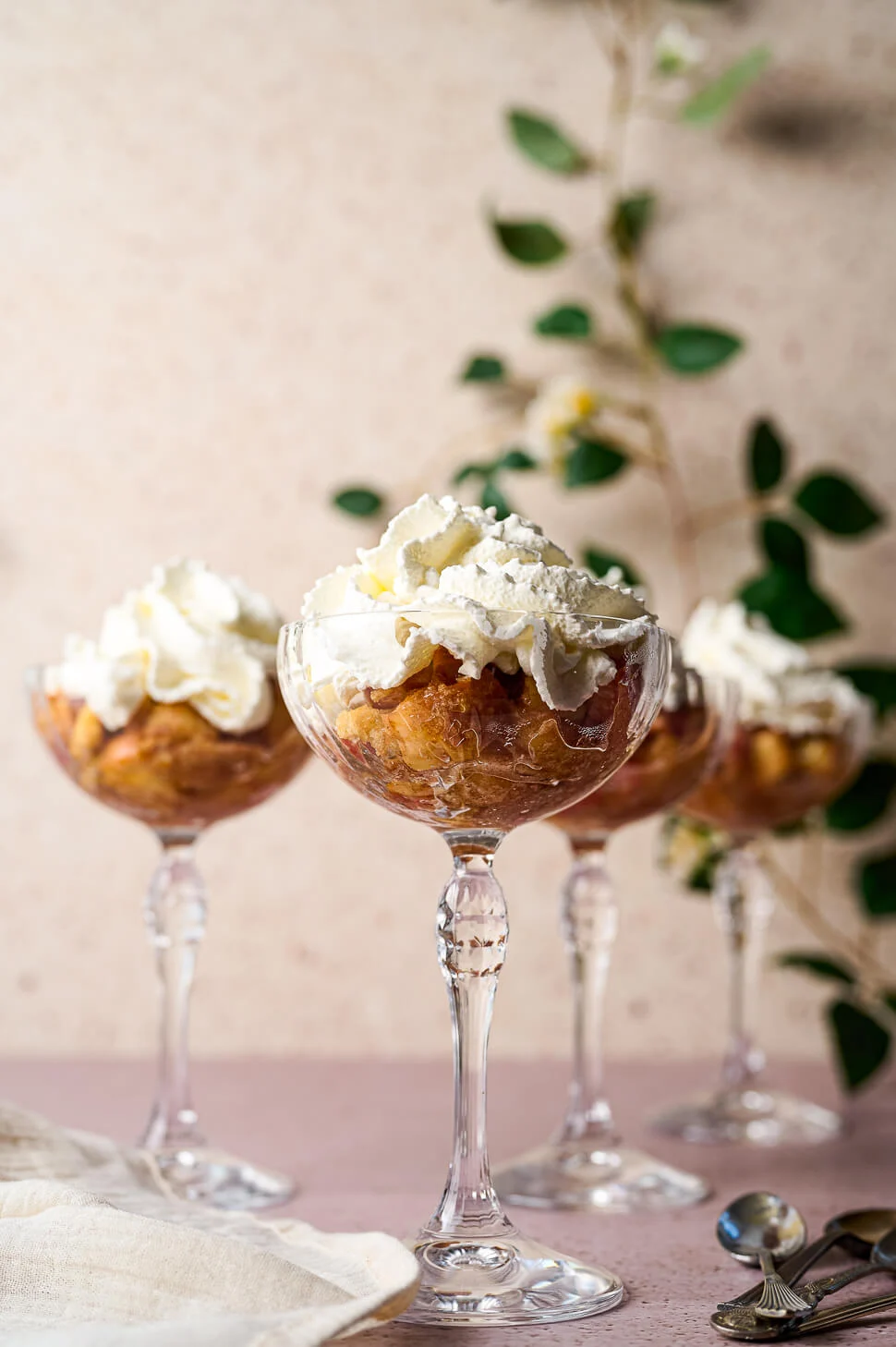 Appeltaart in een glaasje 1 appeltaart toetje in een glas