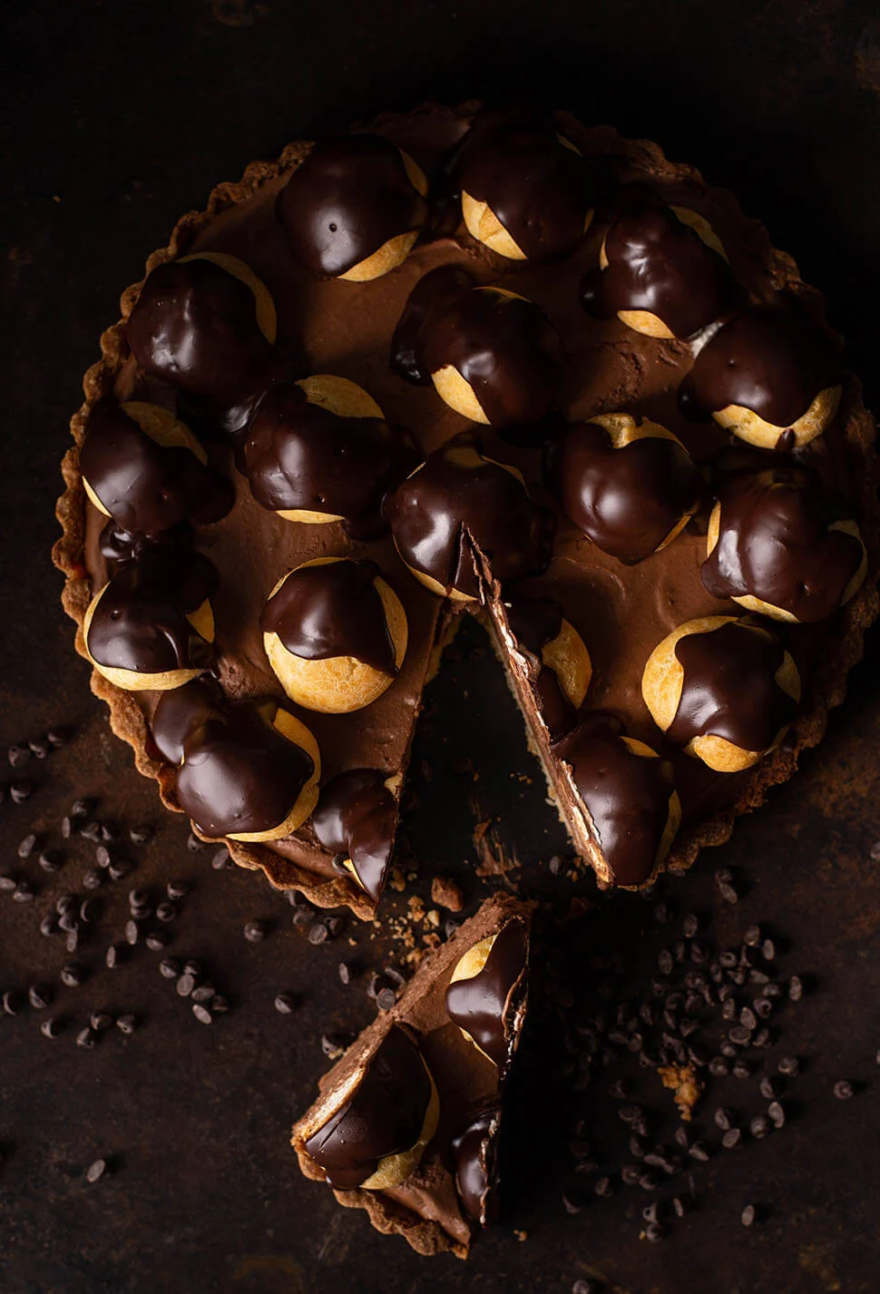 Chocolade soezentaart 1 Chocolade mousse taart