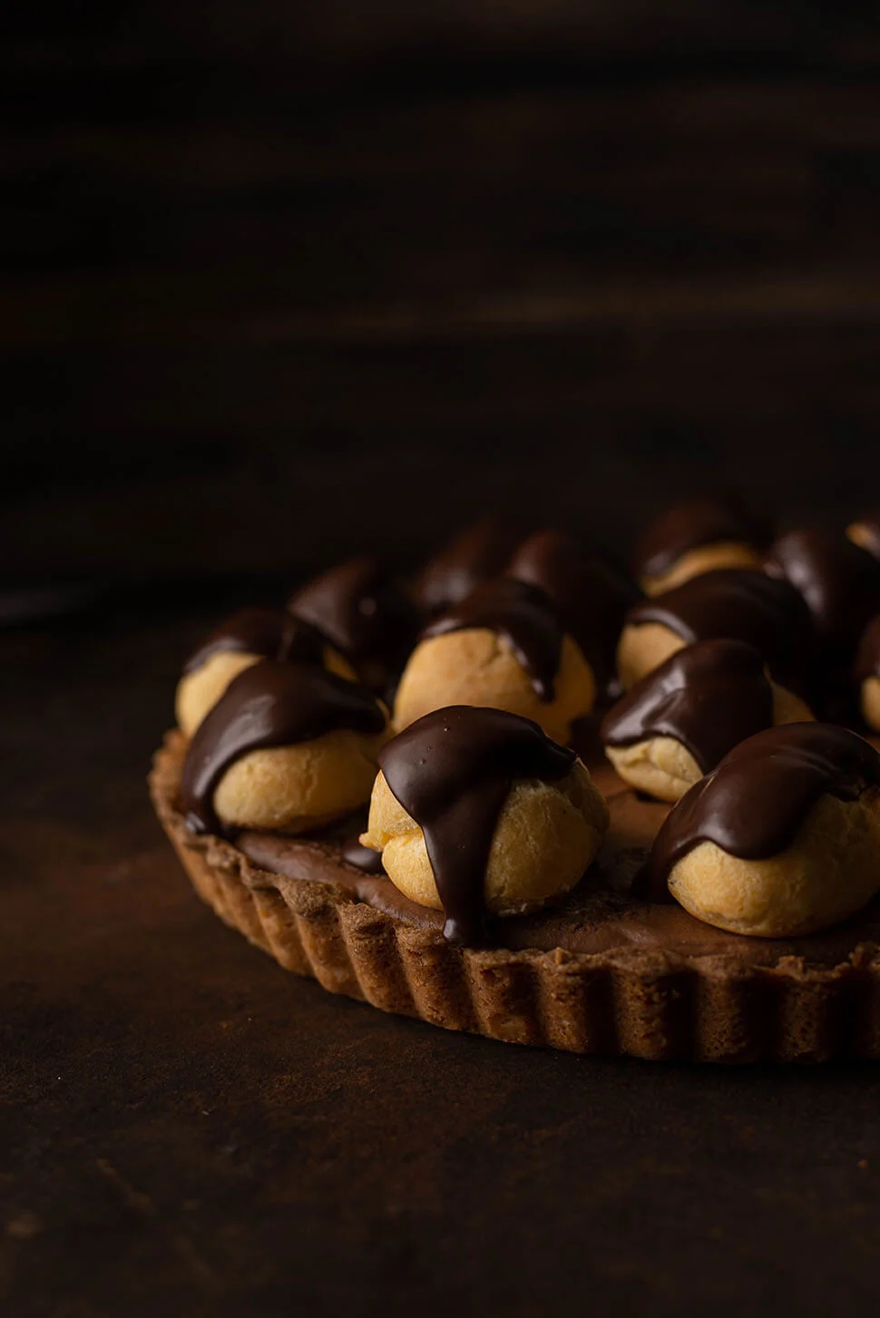 Chocolade soezentaart 5 chocoladetaart