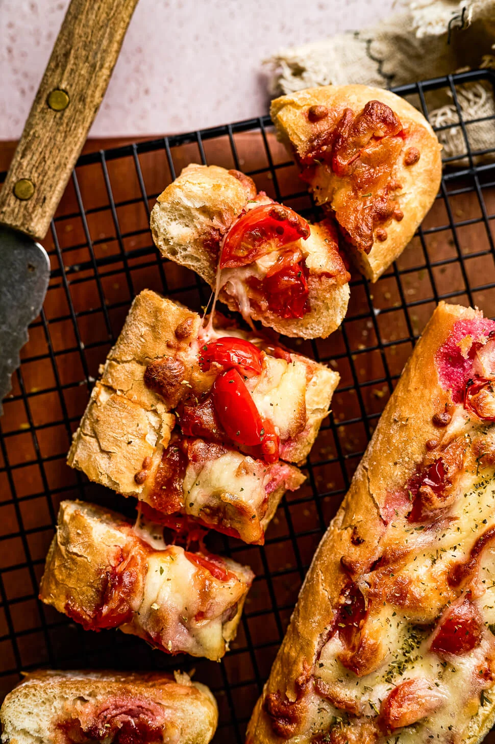 Pizza stokbrood 4 pizza stokbrood hapje