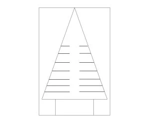 kerstboom snij instructies