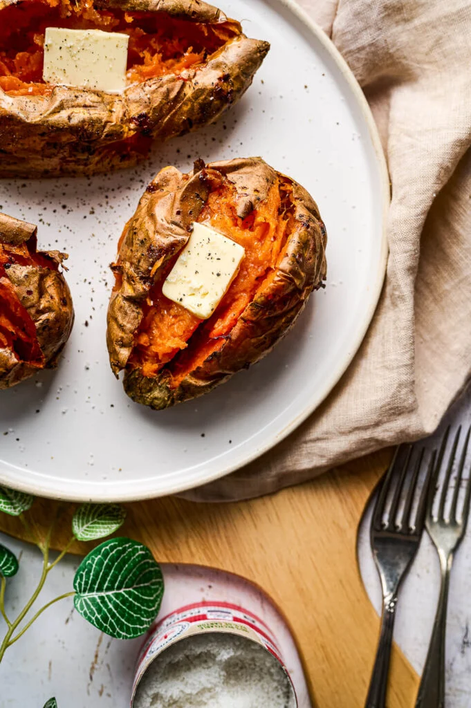 gepofte zoete aardappel recept