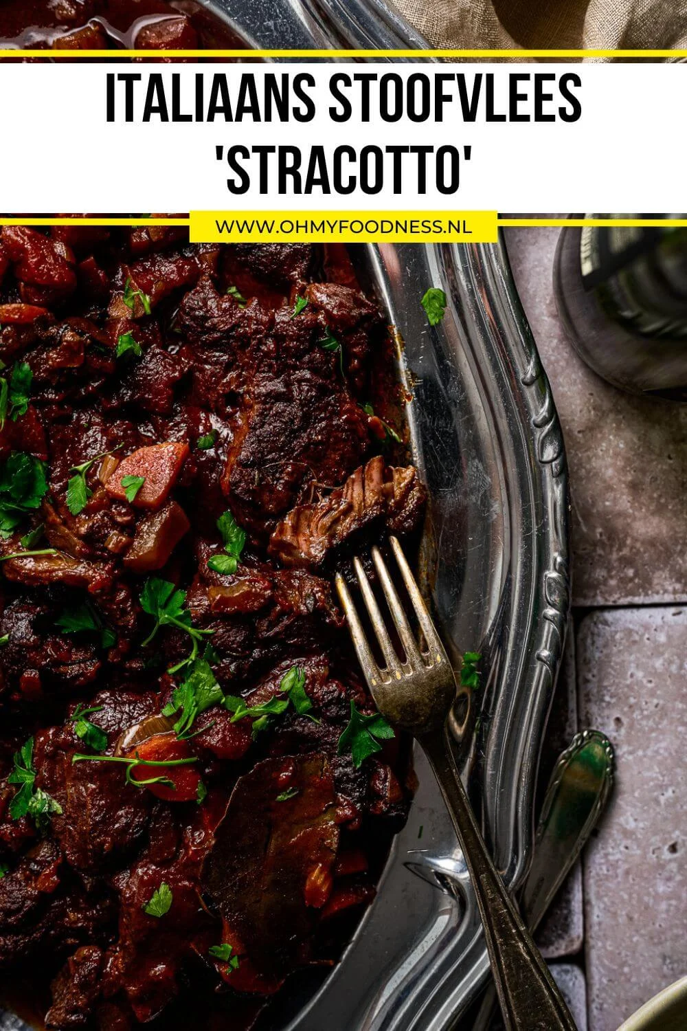 Italiaans stoofvlees (Stracotto) 5 Italiaans stoofvlees met pasta