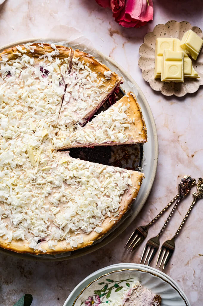 witte chocolade cheesecake