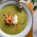 courgette soep met zalm
