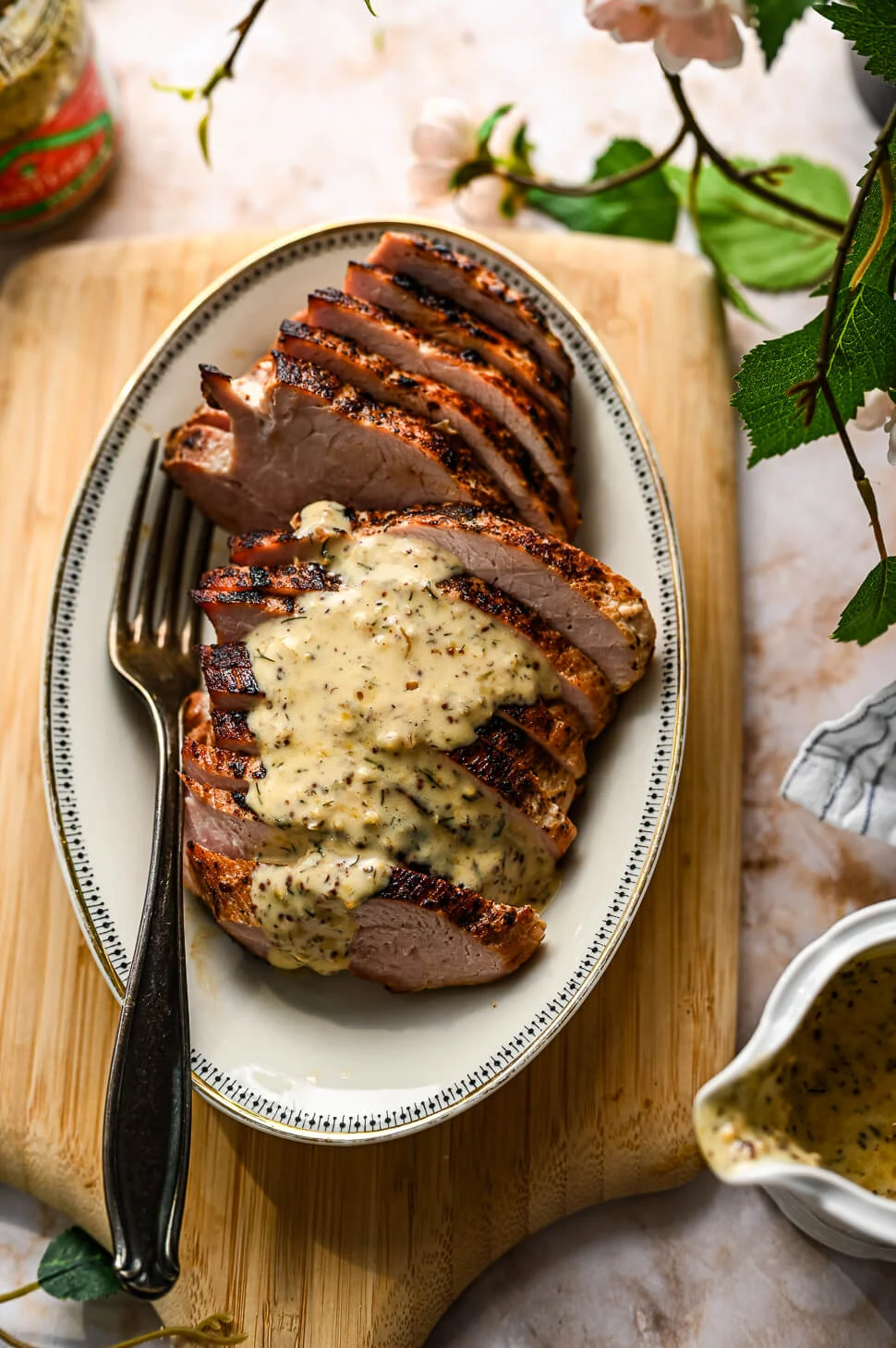 Beenham met honing-mosterd saus 1 Beenham met honing-mosterd