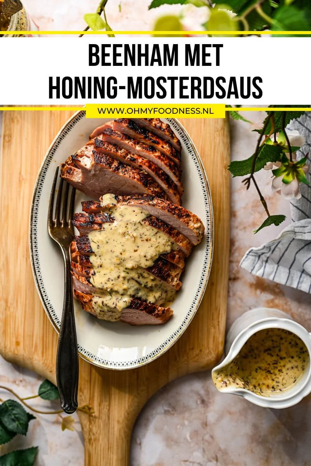Beenham met honing-mosterd saus 5 beenham slowcooker