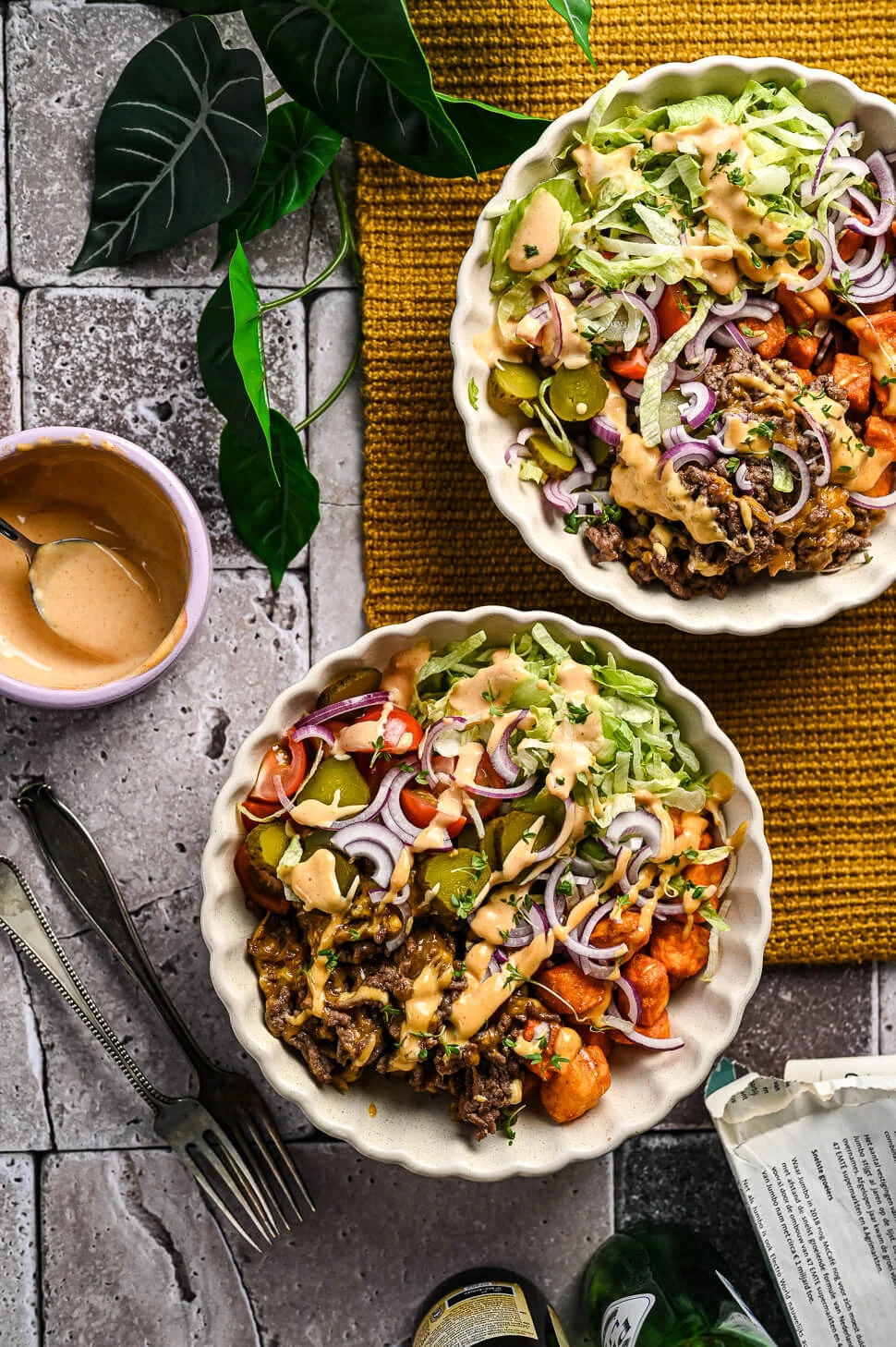 Cheeseburger bowls