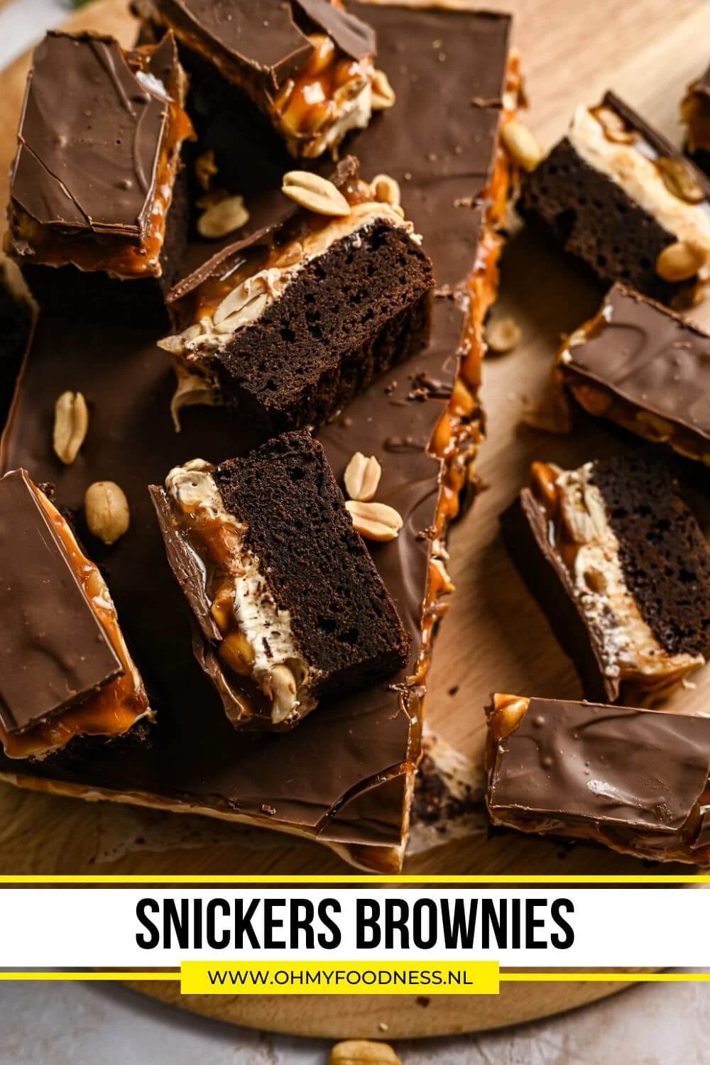 Snickers brownies 5 Brownies met snickers