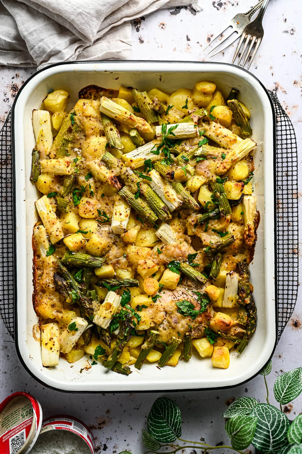 Kip met asperges