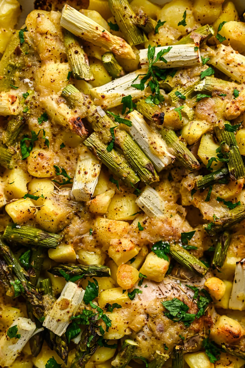 Honing mosterd kip met asperges 7 Ovenschotel honing mosterd kip