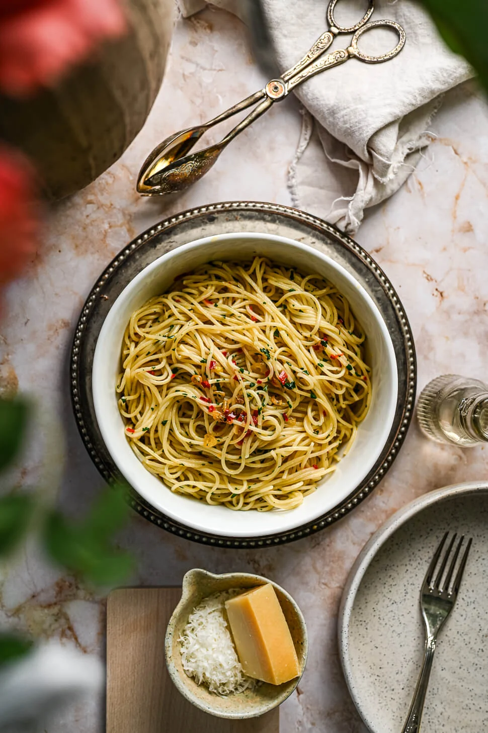 Spaghetti Aglio e Olio 1 Spaghetti aglio e olio recept