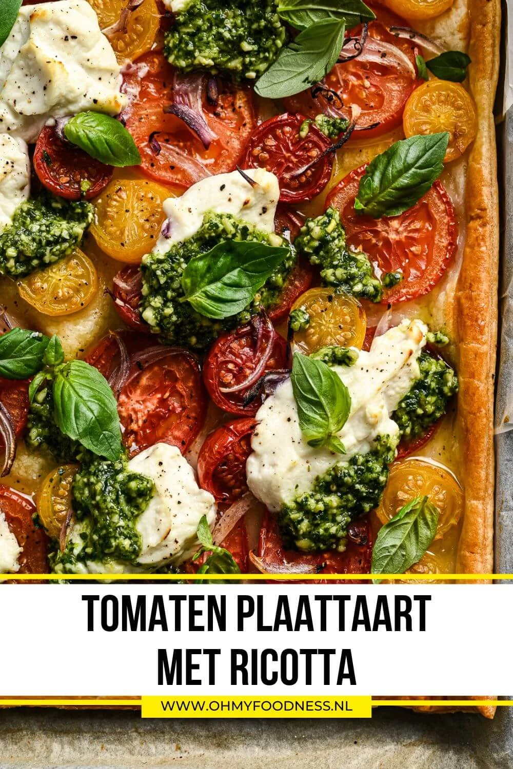 Tomaten plaattaart met ricotta 5 Tomatenplaattaart